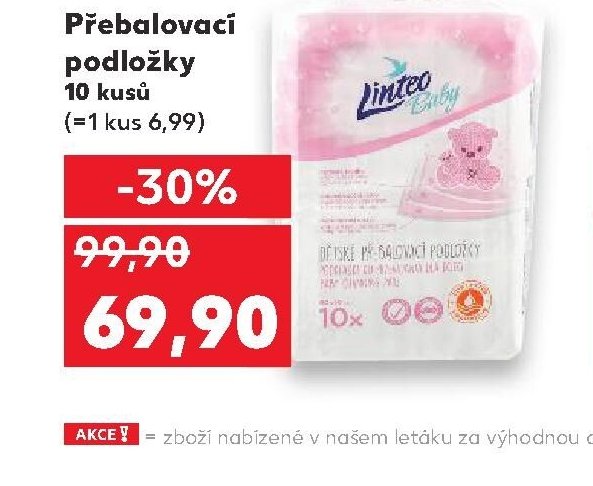 Linteo Přebalovací podložky