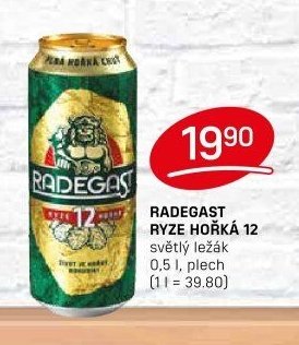 RADEGAST RYZE HOŘKÁ 12 světlý ležák