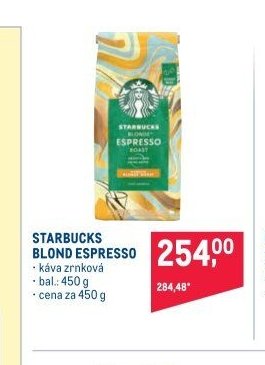 STARBUCKS BLOND ESPRESSO
