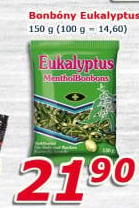 Bonbony mentolové Eukalyptus