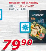 Filé z Aljašky mražené Nowaco