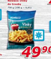 Hranolky vlnky mražené Nowaco