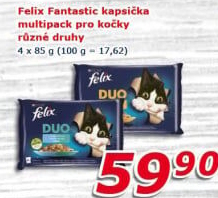 Kapsičky pro kočky Fantastic Felix Purina