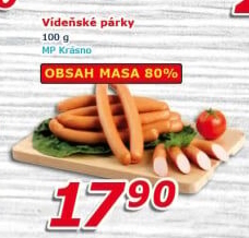 Párky vídeňské Krásno