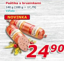 Paštika s brusinkami Váhala