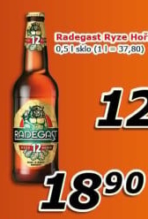 Pivo světlý ležák 12° Ryze hořká Radegast