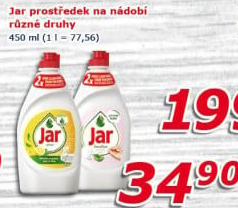 Prostředek na nádobí Jar