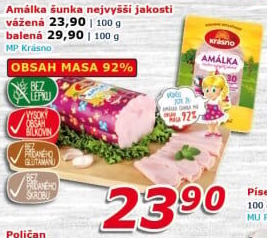 Šunka Amálka nejvyšší jakosti Krásno