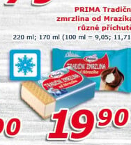 Tradiční zmrzlina od Mrazíka Prima