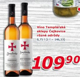 Vína Templářské sklepy Čejkovice