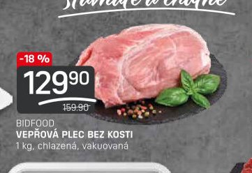 BIDFOOD VEPŘOVÁ PLEC BEZ KOSTI