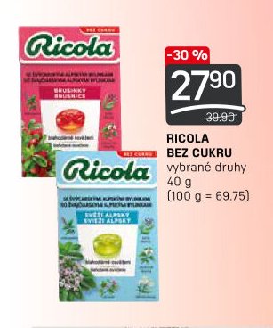 RICOLA BEZ CUKRU