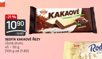 SEDITA KAKAOVÉ ŘEZY