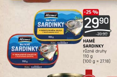 HAMÉ SARDINKY