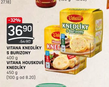 VITANA KNEDLÍKY S BURIZONY A HOUSKOVÉ KNEDLÍKY