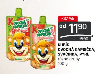 KUBÍK OVOCNÁ KAPSIČKA, SVAČINKA, PYRÉ