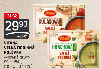 Instantní polévka Velká rodinná Vitana