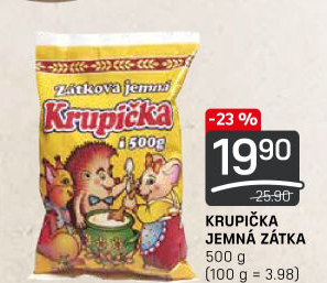 Krupička jemná Zátkova