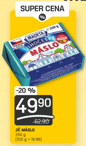 Máslo Jihočeské Madeta
