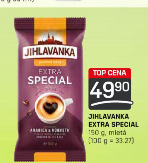 Mletá káva extra speciál Jihlavanka