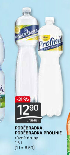 Ochucená voda Poděbradka