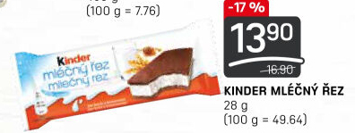 Řez mléčný Kinder