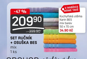 Set ručníků a osušek