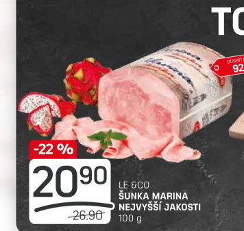 Šunka Marina nejvyšší jakosti LE&