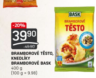 Těsto bramborové v prášku Bask