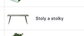 Stoly a stolky