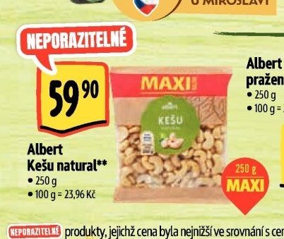 Albert Kešu natural
