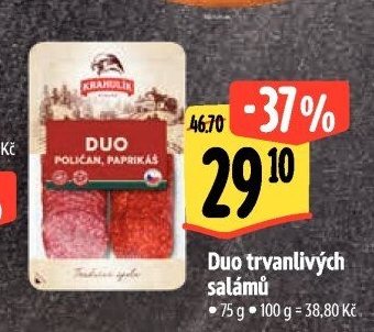 Duo trvanlivých salámů