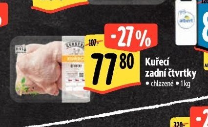 Kuřecí zadní čtvrtky