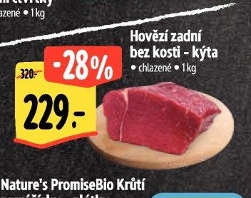 Hovězí zadní bez kosti - kýta