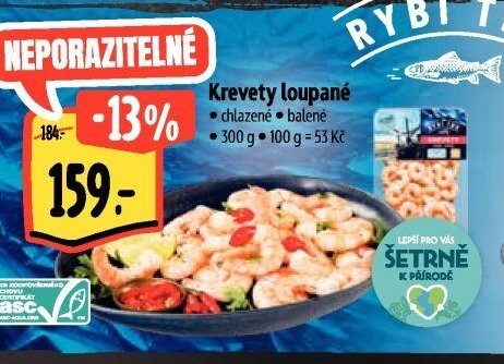 Krevety loupané