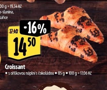 Croissant s náplní