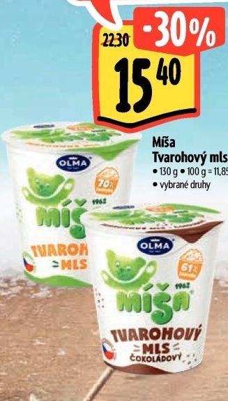 Dezert Tvarohový mls Míša Olma