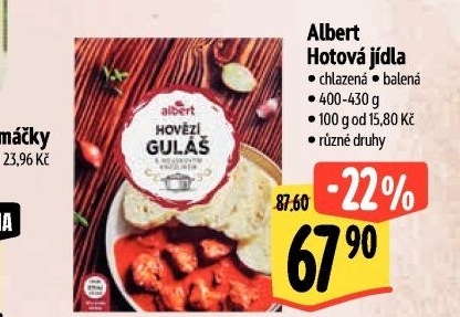 Hotová jídla chlazená Albert