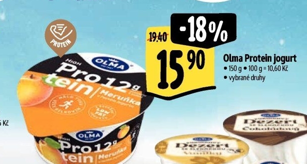 Jogurt ochucený protein Olma