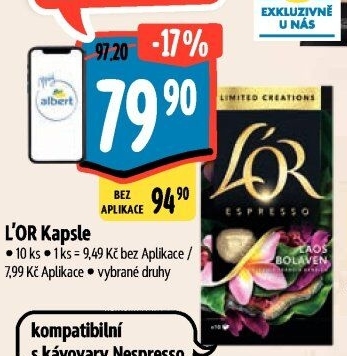 Kapsle pro Nespresso L'