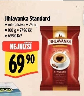 Mletá káva Standard Jihlavanka