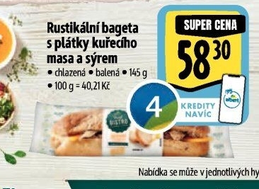 Obložená bageta Albert Fresh Bistro