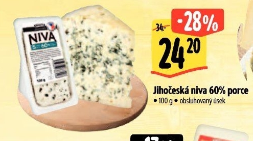 Sýr Niva Jihočeská 60% Madeta