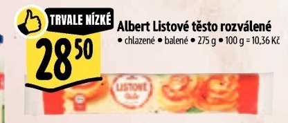 Těsto listové Albert