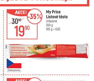 My Price Listové těsto