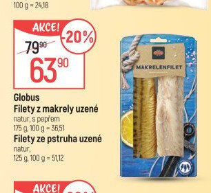 Globus Filety z makrely uzené / Filety ze pstruha uzené