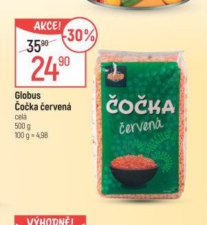 Globus Čočka červená