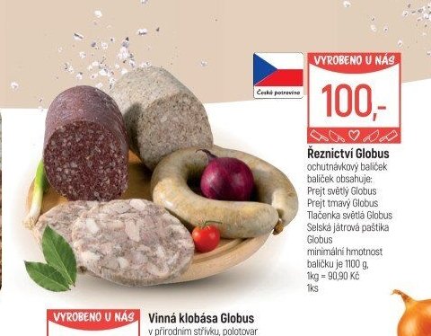 Řeznictví Globus ochutnávkový balíček