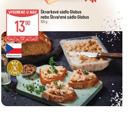 Škvarkové sádlo Globus nebo Škvařené sádlo Globus