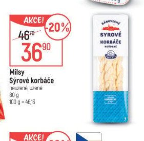 Milsy Sýrové korbáče